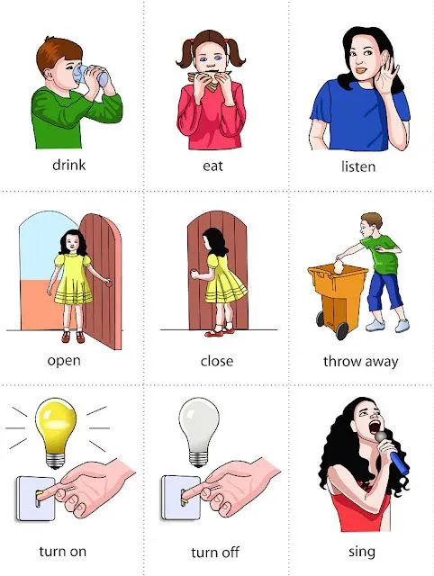 Verb | Flashcard | Picture Dictionary for Kids