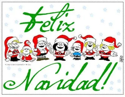  ... TU VERDAD, LA VERDAD...: FELIZ NAVIDAD Y FELIZ AÑO, A LO MAFALDA