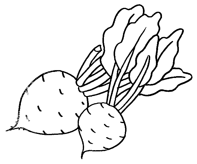 Dibujos para imprimir y colorear: Verduras para colorear