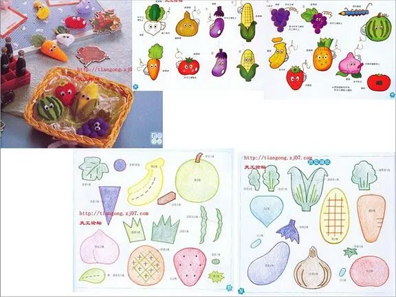 Verduras y hortalizas en foami - Imagui