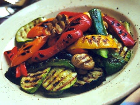 Verduras a la parrilla con vinagre balsámico