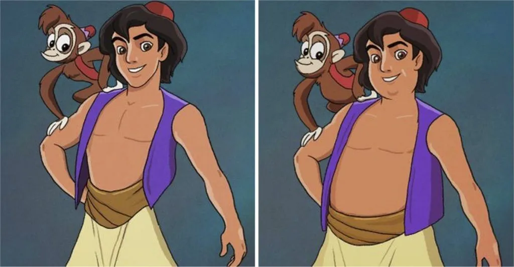 Así se verían estos 13 galanes de Disney si fuesen más gordos. Tarzán no  puede ni trepar los árboles | Upsocl