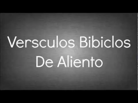 Versículos Bíblicos De Aliento - YouTube