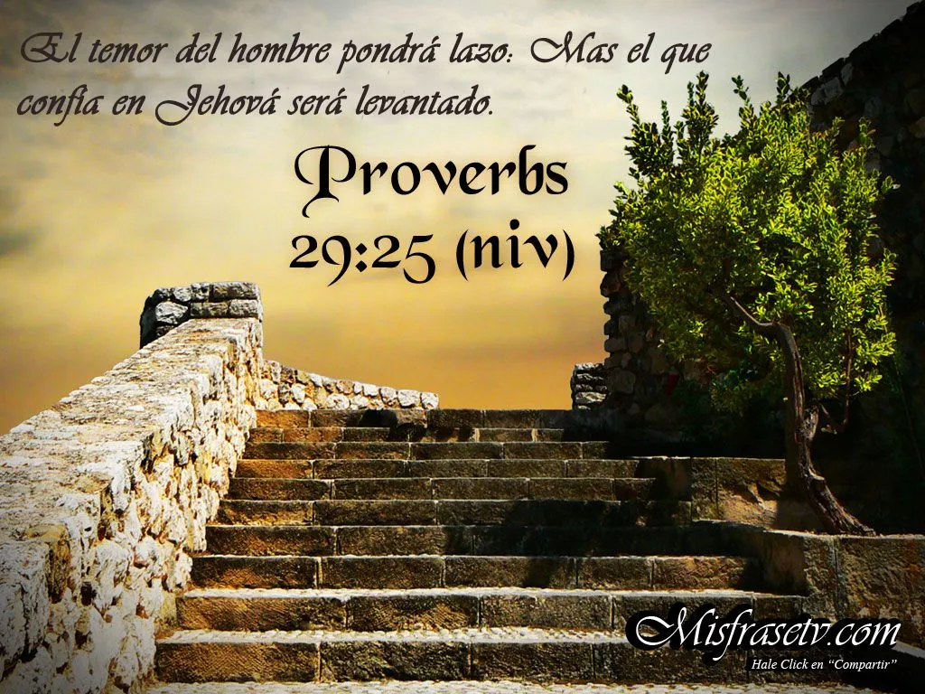 Versos de la Biblia HD Wallpaper Proverbios 29:25 Compartir en ...