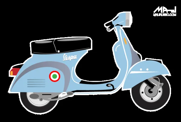 Vespa Vector image - vector clip art online, royalty free & public ...