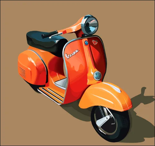 Vespa vector by ~RokasArts on deviantART