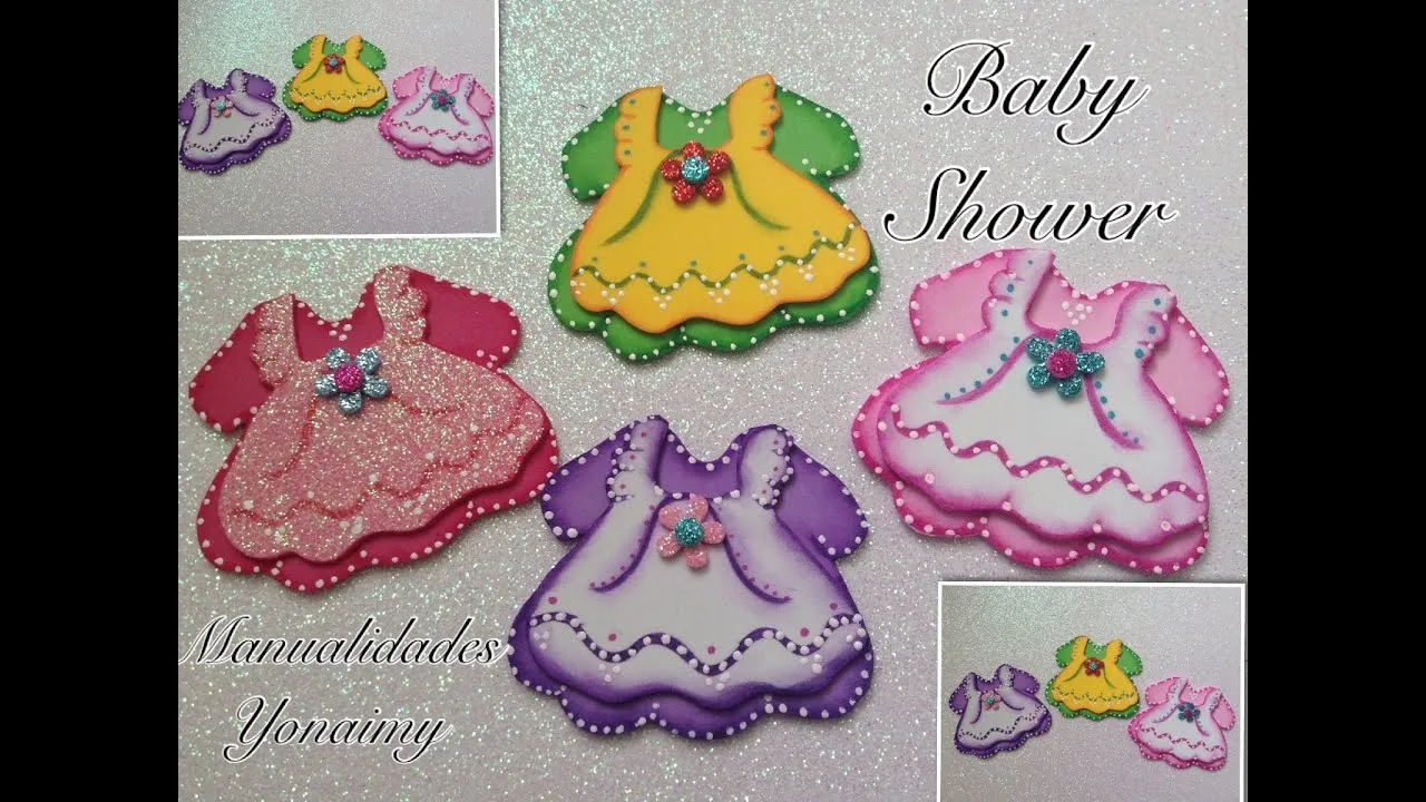 VESTIDITOS DOBLES PARA BABY SHOWER - YouTube