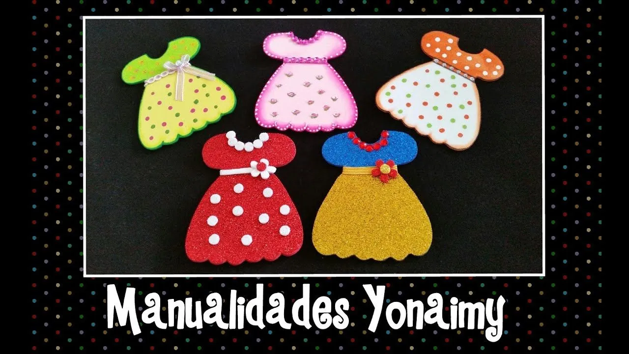 VESTIDITOS ELEGANTES PARA BABY SHOWER EN FOAMY O GOMA EVA - YouTube