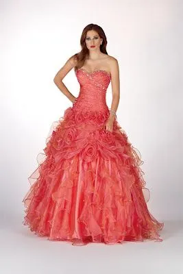 Vestido de 15 años - Color Coral : Vestidos para tu fiesta