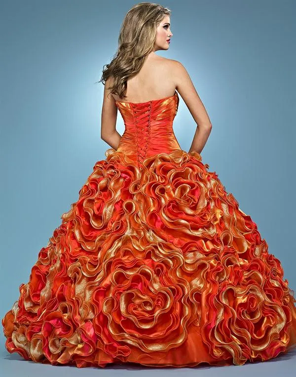 Vestido de 15 años - Color Naranja : Vestidos para tu fiesta