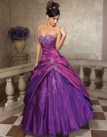 Vestido de 15 años - Color Violeta Brillante | Vestidos Para La ...