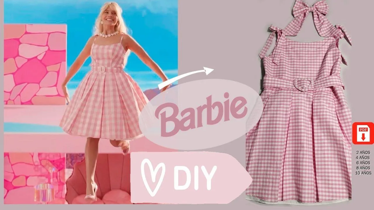 vestido barbie niña - CALIOPE FASHION | Hotmart