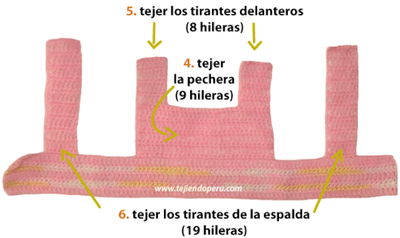 Vestido para bebe de 0 a 3 meses - Tejiendo Perú...