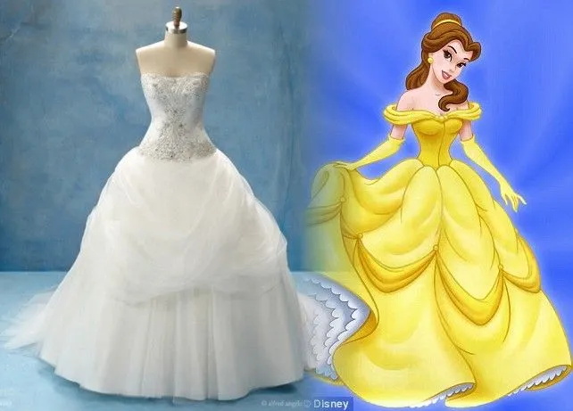 Como hacer el vestido de bella Disney - Imagui