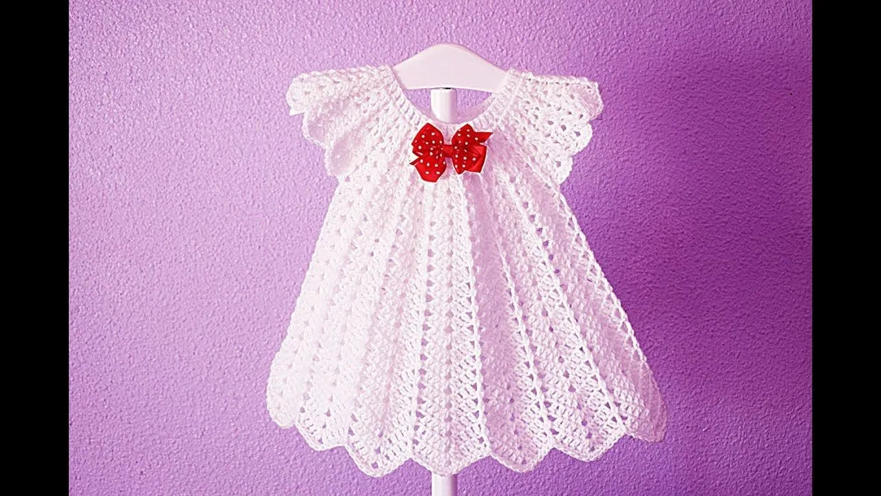 Vestido blanco a crochet muy fácil y rápido #crochet #ganchillo - YouTube