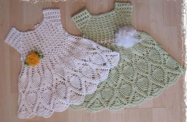 Vestido de croche infantil receitas - Imagui