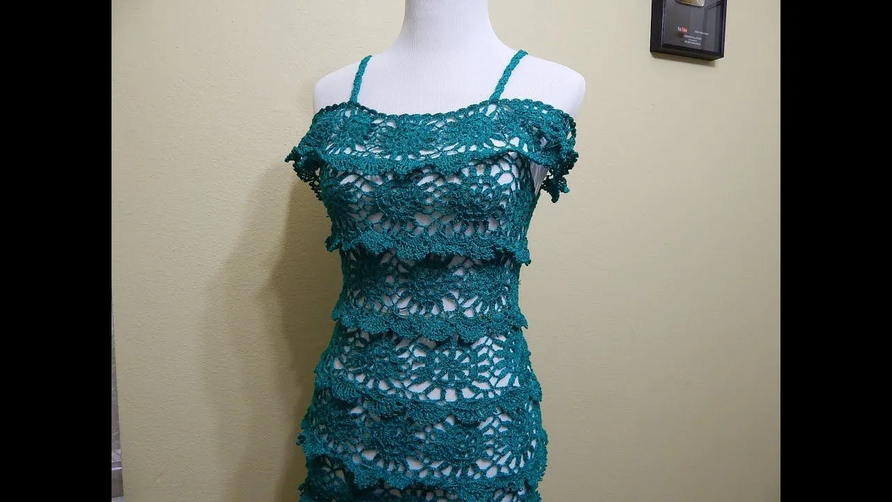 Vestido para Dama Crochet parte 1 de 3 - YouTube