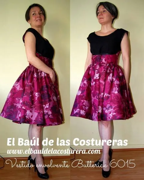 Vestido envolvente Walk-away | EL BAÚL DE LAS COSTURERAS