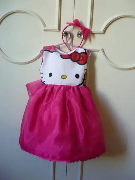 Vestido Hello Kitty organza | Gente Feliz | Elo7