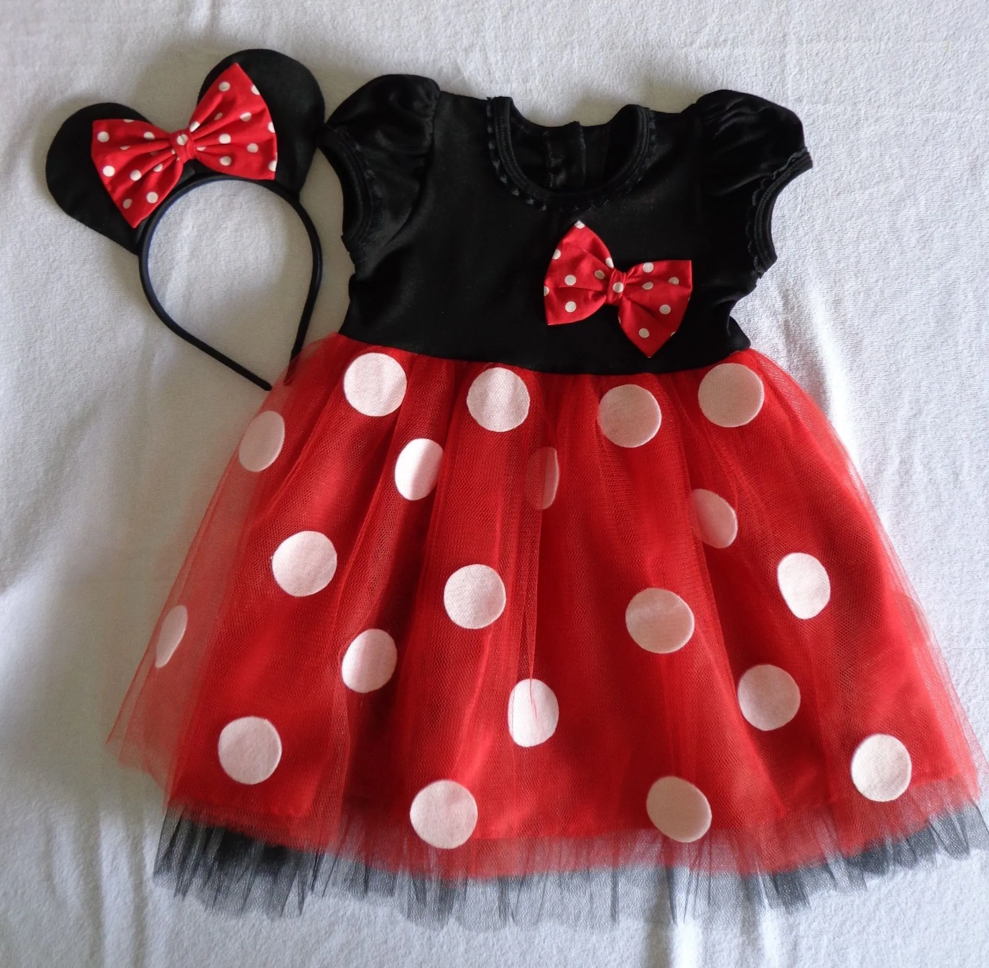 Vestido Minnie Vermelha | M & A - Mimos Personalizados | Elo7