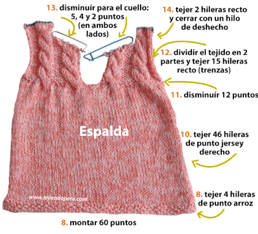 Vestido para niña - Tejiendo Perú...