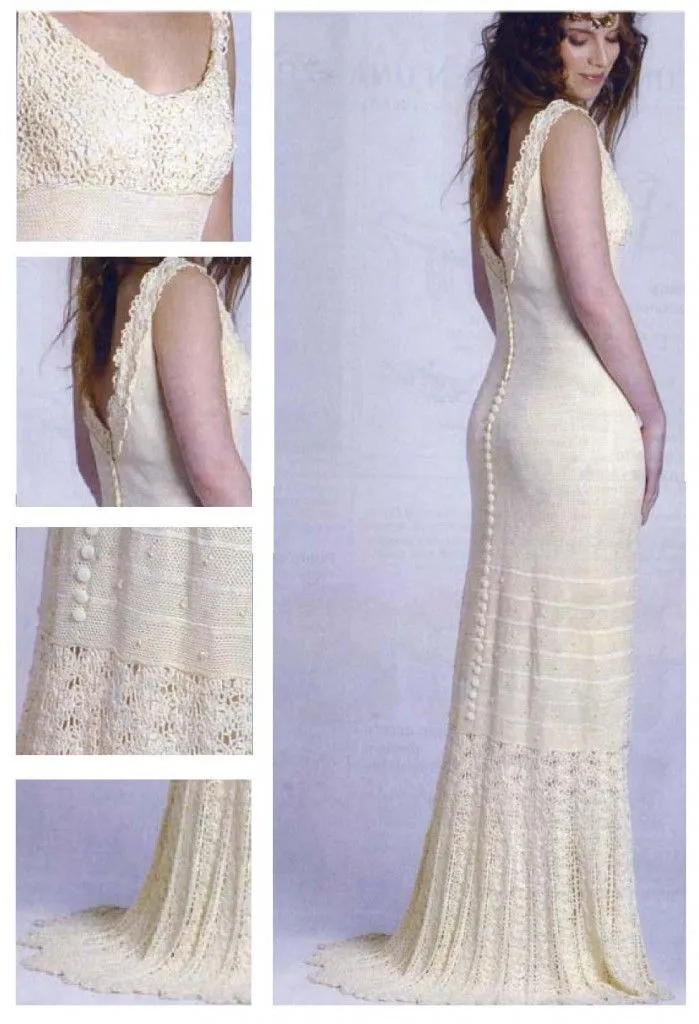 VESTIDO DE NOVIA EN GANCHILLO PASO A PASO | Patrones Crochet ...