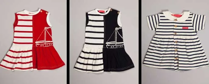 estos vestidos bebe estilo marinero PVP 21€ (los dos primeros) y ...