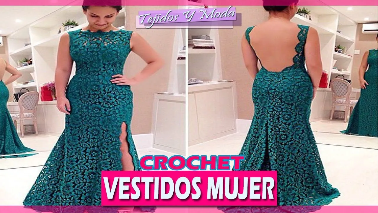 Vestidos Mujer Con Patrones - Tejidos a Crochet - YouTube