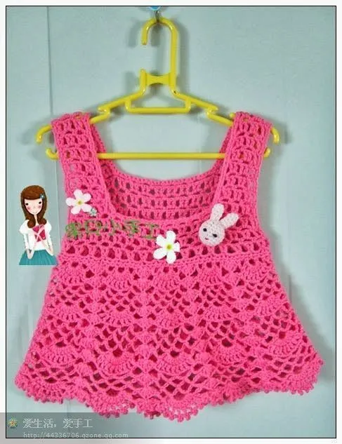 vestidos de niña tejidos a crochet patrones | tejidos | Pinterest ...