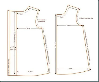 Pijama niña moldes - Imagui