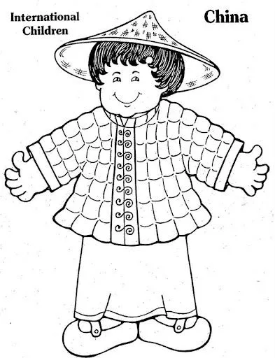 VESTIDOS DE DIFERENTES PAISES PARA COLOREAR