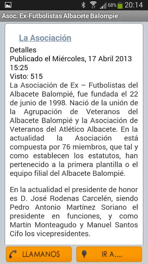 Veteranos Albacete Balompié - Android Apps on Google Play