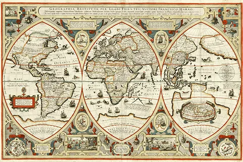 Viajes De Cristobal Colon Mapa Mundi