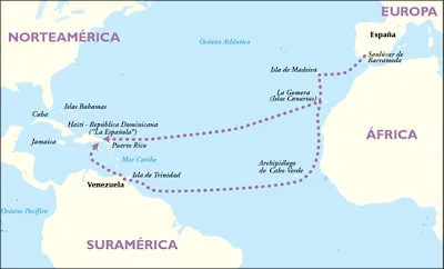 LOS VIAJES DE CRISTÓBAL COLÓN: MAPAS DE LOS VIAJES MENORES DE COLON