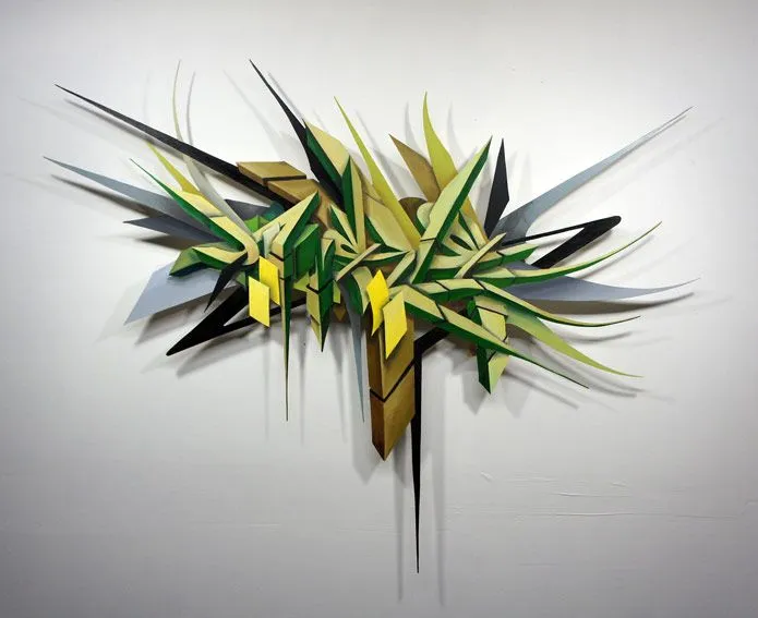 Victor Malagon's Wood Cut Graffiti