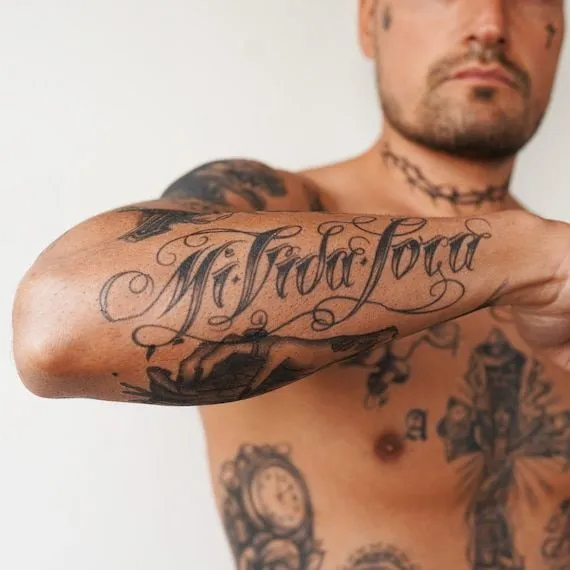 Mi Vida Loca Tatuaje Temporal / Mi Vida Loca Tattoo / - Etsy España