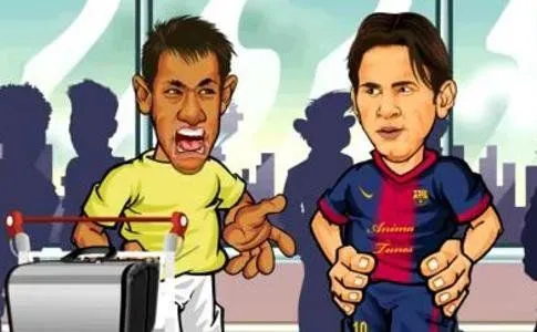 Un vídeo de dibujos animados ya junta a Messi y Neymar