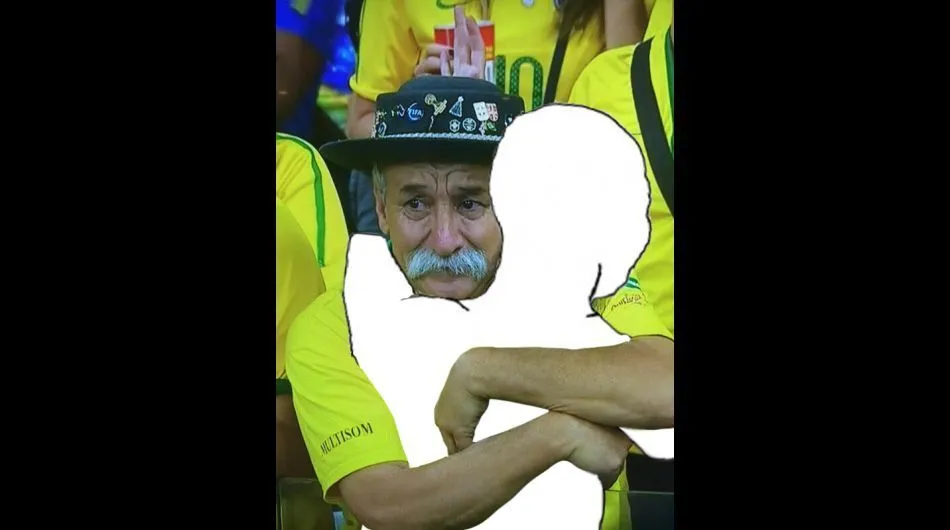 El viejito que sufre por Brasil ahora es víctima de memes | Foto ...