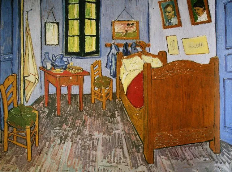 Vincent VAN GOGH : El cuarto de Vincent Van Gogh en Arles, 1889 ...