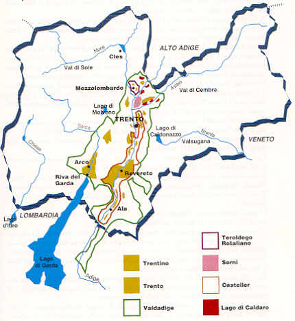 Vini DOC, DOCG e IGT del Trentino Alto Adige