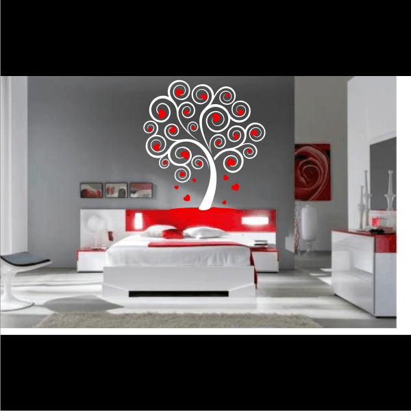 Vinilo Decorativo Arbol del Amor - vinilos decorativos punto net