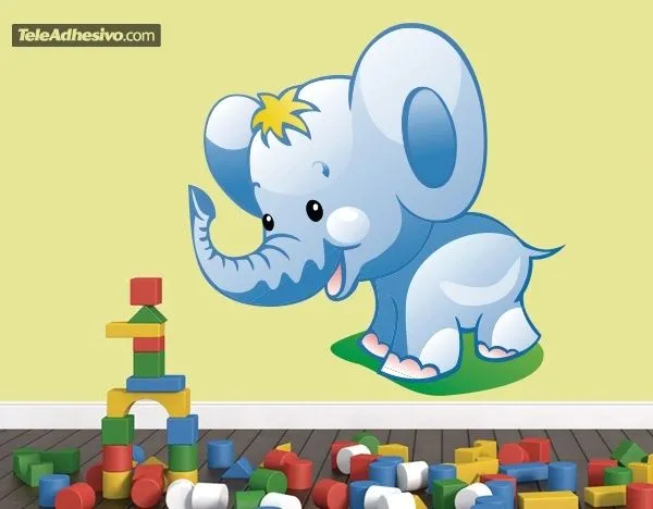 Vinilo infantil Elefante