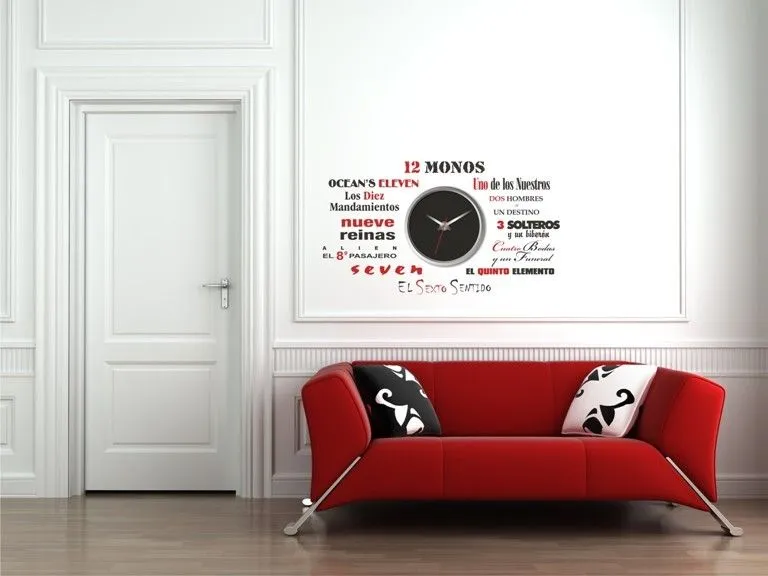 VINILO PARA RELOJ DE PARED PELICULAS - decoratessen.