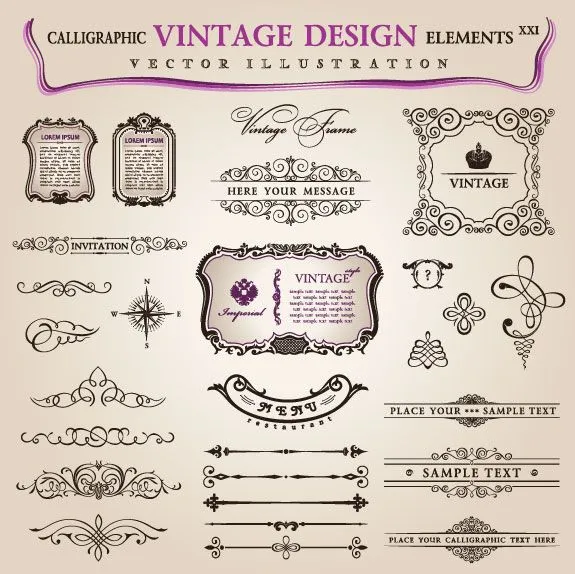 vintage Classic Borders vector 06 - Vector Frames & Borders free ...