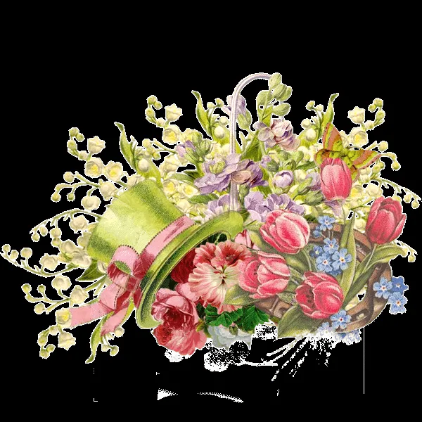 Vintage Flowers Mixed PNG by MegaBleachy on DeviantArt