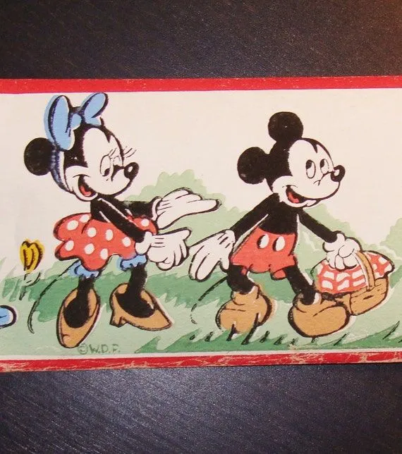 Vintage Mickey Mouse Wallpaper Border by StoriesDivinations