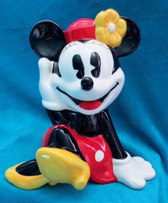 Vintage Minnie Mouse Cookie Jar made by by EclecticClutterr