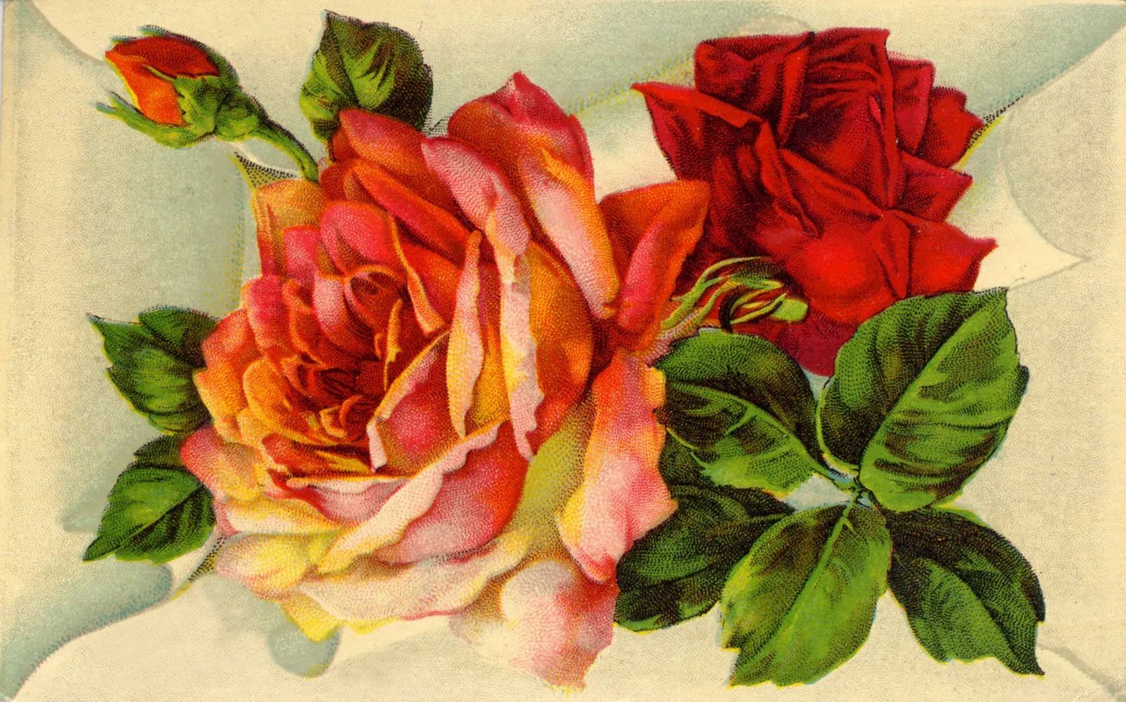 Vintage Scrapbooking: Free Vintage Roses Scrapbook Embellishment