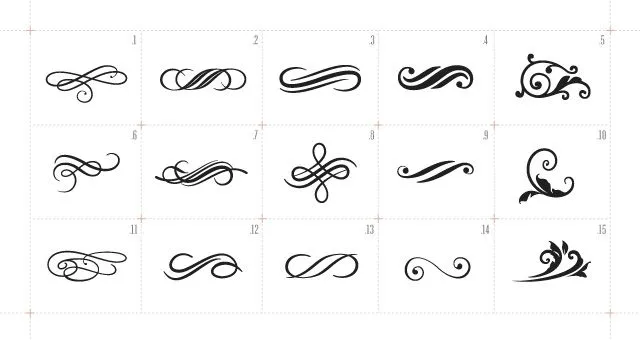 Vintage Vector Ornaments Vol1 | Decorative Vectors | Pixeden