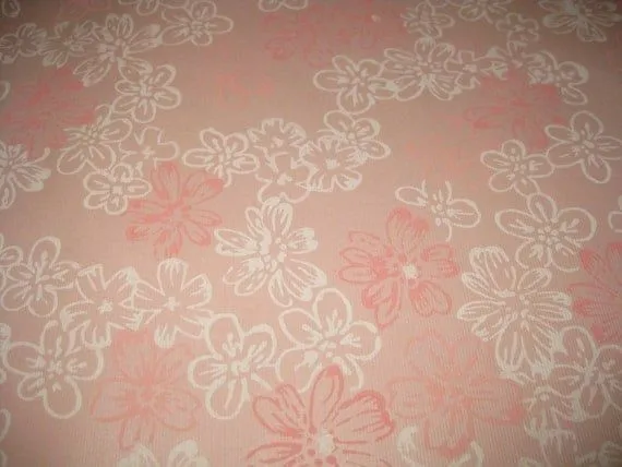 Vintage Wallpaper Floral rosa Pastel por VintageHaven en Etsy